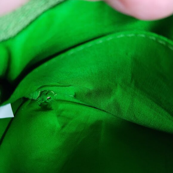 Blithe Leather Embossed Clutch in Green and Dark Yellow - Picture 5 of 13